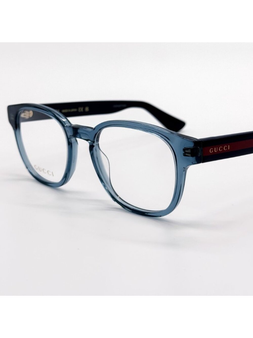 NEW GUCCI EYEGLASSES GG0927O 006 CLEAR BLUE GUCCI EYEWEAR - Picture 8 of 11